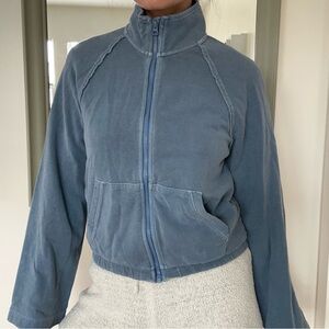 Fabletics Blue Zip Up Jacket